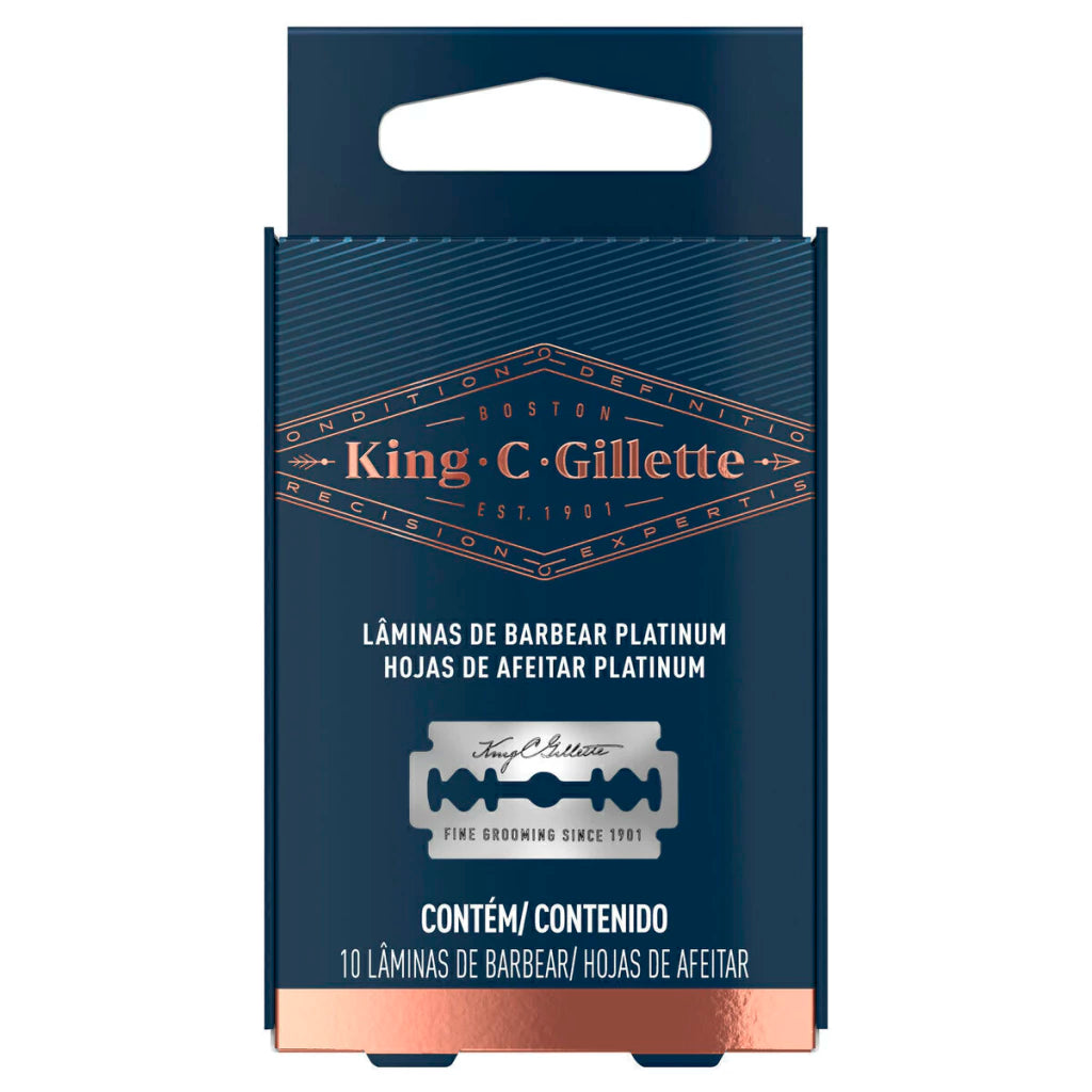 King C. Gillette Double Edge Blades 10un